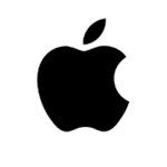 apple company logo for gadget and gold
